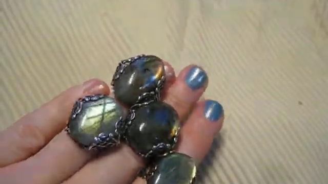 Кольца с лабрадором (лабрадоритом, спектролитом) смотреть онлайн