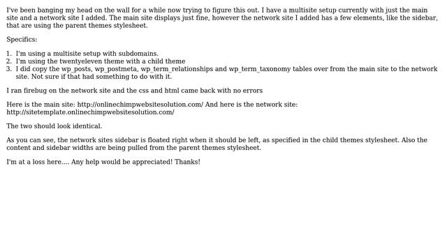 Wordpress: Child Theme CSS Not Overriding Parent Theme In MultiSite Site смотреть онлайн