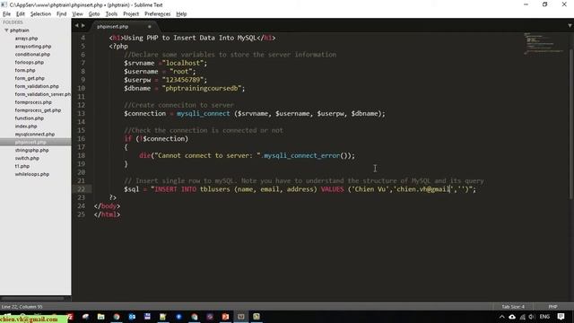 Day17: PHP Insert Data Into MySQL смотреть онлайн