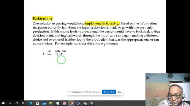 Compiler Design Class Top-down parsing LL(0) LL(1)... parsing intro 19Sep 2020 1130am смотреть онлайн