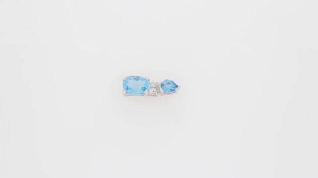 Золотой подвес с топазом и бриллиантами, арт. 55-021410BT-373-0-340 смотреть онлайн