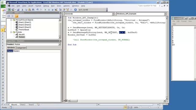 VBA Excel Windows API - V1.07 - How to Capture Window Text of Another Application смотреть онлайн