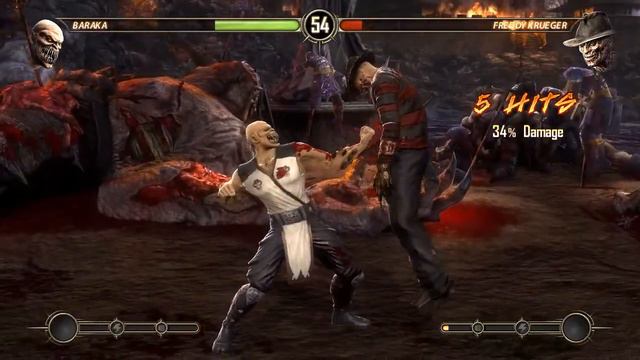 Mortal Kombat | baraka vs freddy kruger | Gameplay | Vavaalu смотреть онлайн