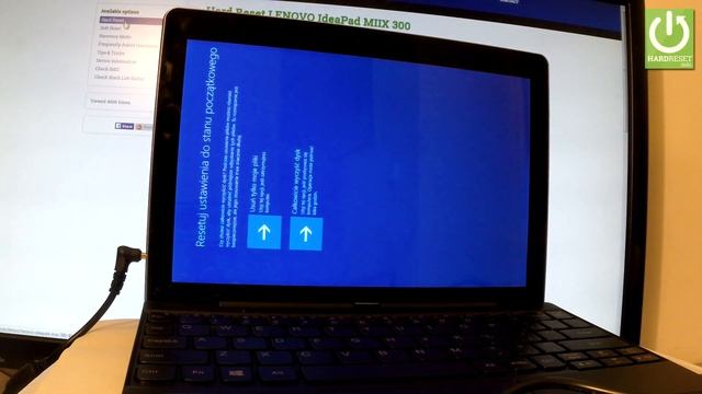 Hard Reset LENOVO IdeaPad MIIX 300 - Remove Password / Format