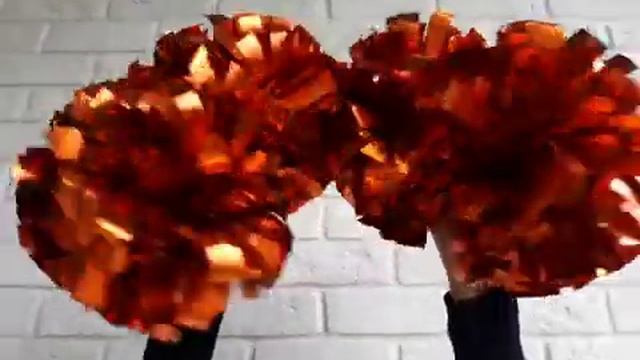 ПГМЕ54 МИНИ. Помпоны гантелеобразные для черлидинга (чирлидинга) металлизированные. ЧЕРРИ-СПОРТ смотреть онлайн