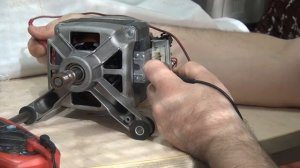 Проверка работоспособности двигателя (мотора) стиральной машины Еврособа 1000