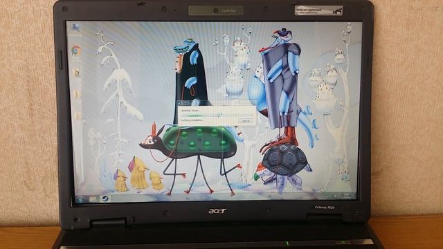 Ноутбук 10 летний давности Acer Extensa 7620 в 2017 смотреть онлайн