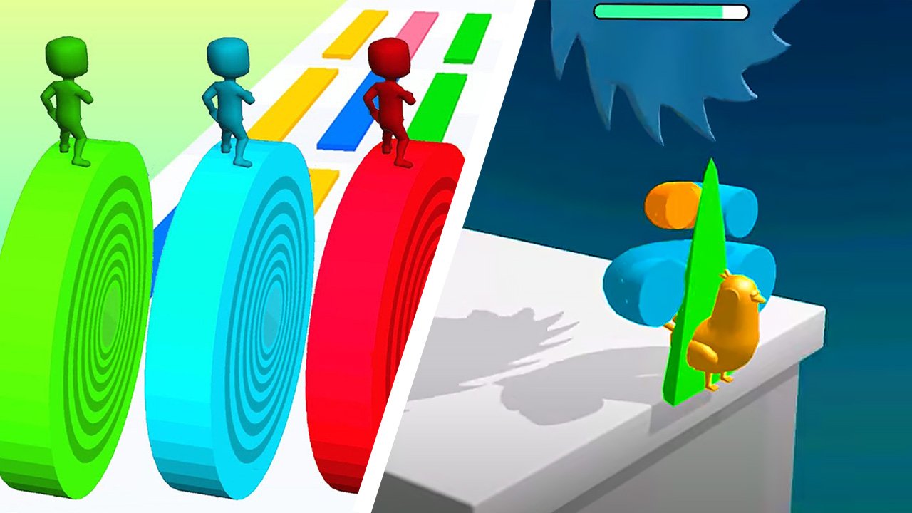 Игры Layers Roll VS Slice ASMR Прохождение и геймплей мобильных игр новые уровни смотреть онлайн