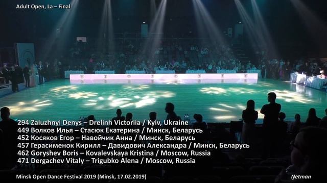 Adult Open La / Minsk Open Dance Festival 2019 / Бальные танцы смотреть онлайн