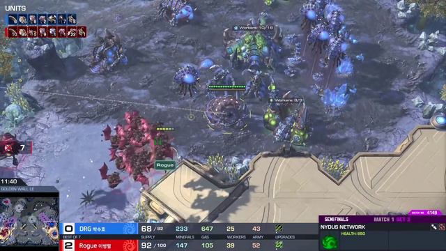 [2020 GSL Season 2] Round of 4 | Match 1: DRG (Z) vs. Rogue (Z) смотреть онлайн