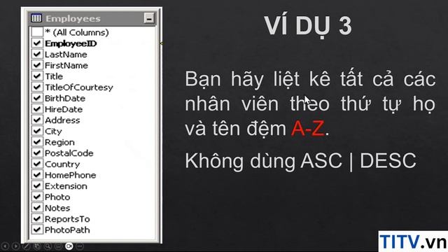 Khóa Học SQL Server - Bài 10. Order By Sắp xếp kết quả trả về của câu truy vấn смотреть онлайн