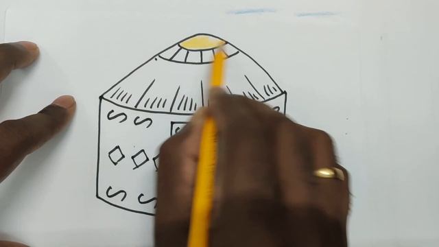 How To Draw Yurt (Step By Step Drawing Lessons  For Kids | Draw Types Of Houses)