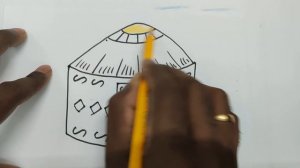 How to draw yurt (Step by step drawing lessons  for kids | Draw Types of Houses)