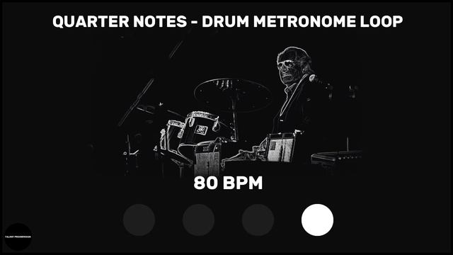 Quarter Notes | Drum Metronome Loop | 80 BPM смотреть онлайн