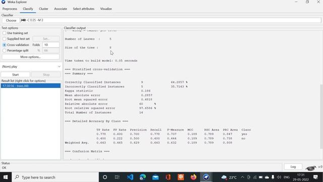 constructing decision tree with weka 3.9.6 смотреть онлайн