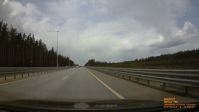 по М11 и М10 от Москвы до Питера, май 2022