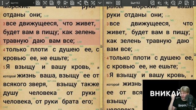 Вникай!.. 021: Бытие (2.0) 8:15-20 Снова финт ушами - читаем Библию не как написано, а по порядку смотреть онлайн