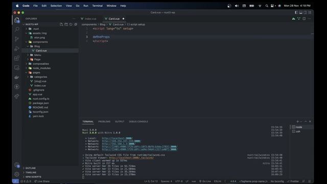 Build a Nuxt 3, Tailwind CSS Blog with WordPress Rest API | Deployed on Vercel смотреть онлайн