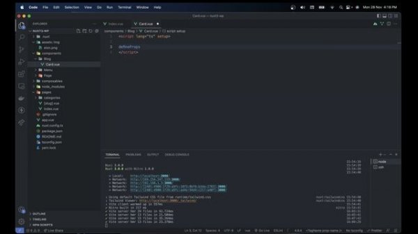 Build a Nuxt 3, Tailwind CSS Blog with WordPress Rest API | Deployed on Vercel