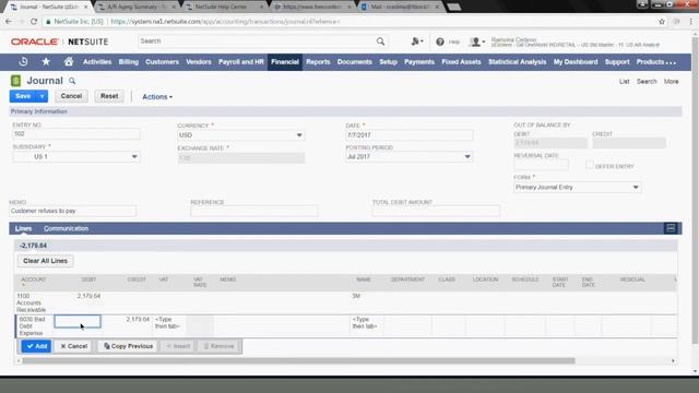 NetSuite Tutorial: How to Write Off Customer Invoices смотреть онлайн