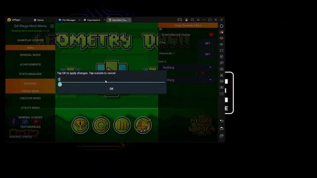 Geometry Dash 2.111 Mod Menu for android смотреть онлайн