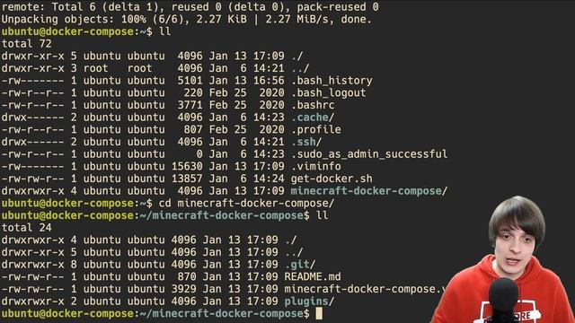 Установка Minecraft Server с использованием Docker Compose - Вальдемарыч смотреть онлайн
