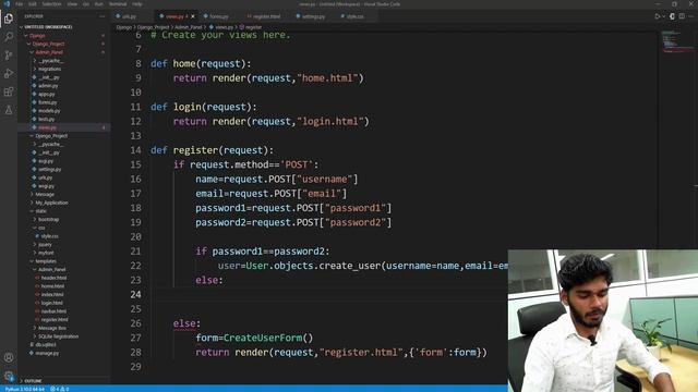 Admin Panel | Registration & Login | Complete Video | Django | Tamil. смотреть онлайн