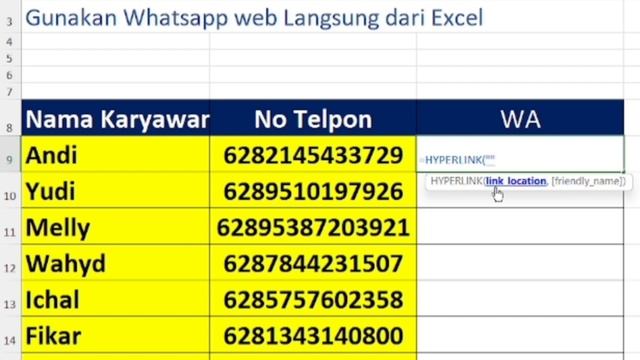 Cara Menggunakan Whatsapp Web Langsung dari Excel смотреть онлайн