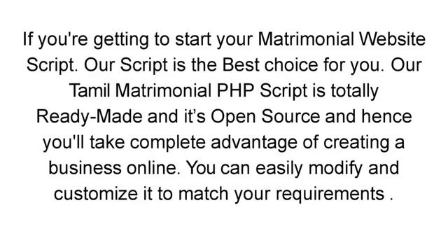 Tamil Matrimony Script - PHP READYMADE SCRIPT смотреть онлайн