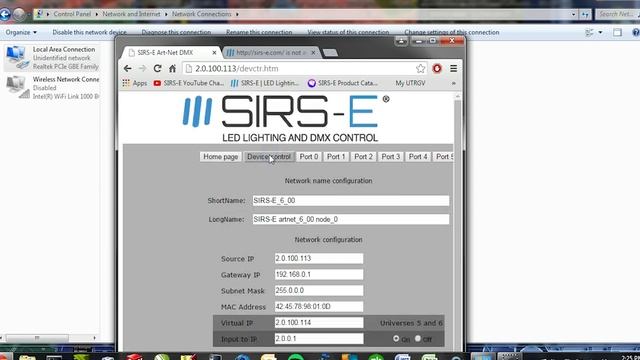 ArtNet to DMX PRO Controller AD-PRO-6 MADRIX Configuration смотреть онлайн