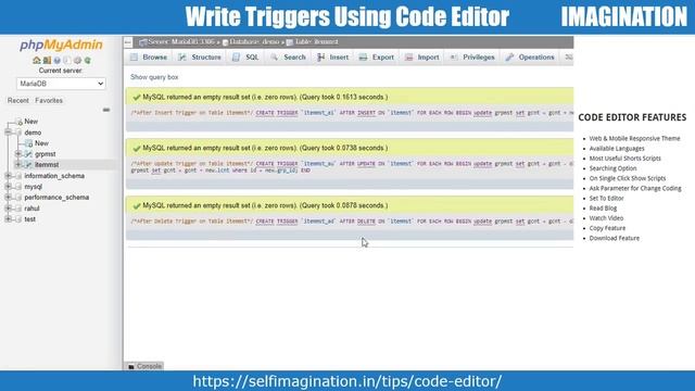 Free MySQL Trigger Generator Tool in 2022 | Automatic Writing Triggers within 2 Minutes смотреть онлайн