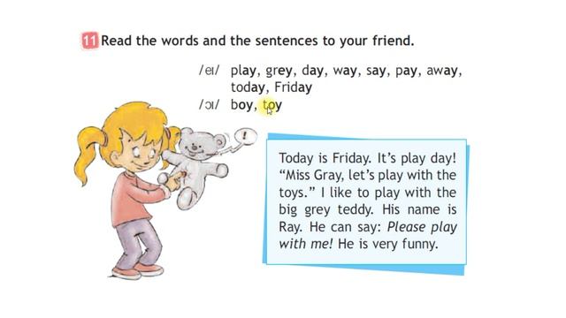 SPOTLIGHT 2 . Further Reading." ay" and "oy". p. 144 , ex. 11 (стр .144, упр. 11) смотреть онлайн