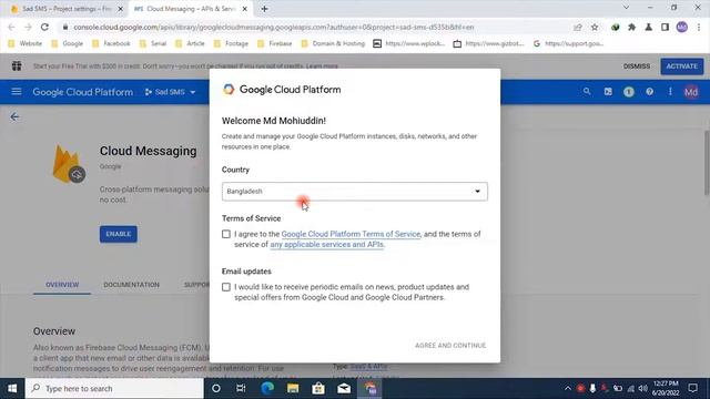 How To Enable Firebase Cloud Messaging API (Legacy) - Firebase Cloud Messaging API Disabled смотреть онлайн