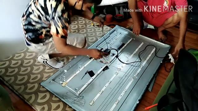 TCL led tv 55 inches, backlight problem. How to fixed. смотреть онлайн