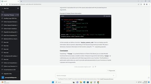 How to unpack kws in format for python смотреть онлайн