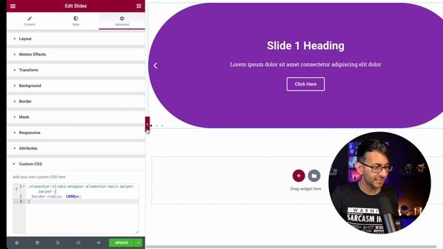 How to Add Border Radius to Elementor Slides - Free CSS - Elementor Wordpress Tutorial смотреть онлайн