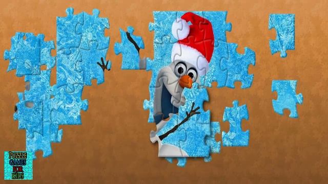 Disney FROZEN Olaf Merry Christmas Puzzle Game For Kids Juegos De Puzzle Para Niños смотреть онлайн