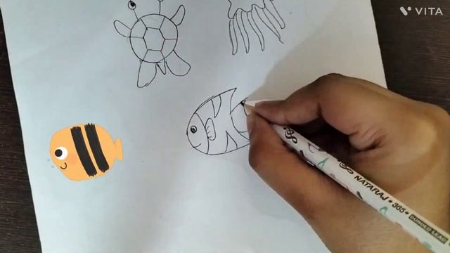 easy cute water animal ? ? ? ☺️?#art #easy смотреть онлайн