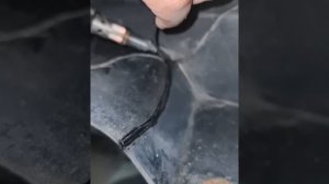 Ремонт бампера от BMW. Сварка пластика прутками для сварки.