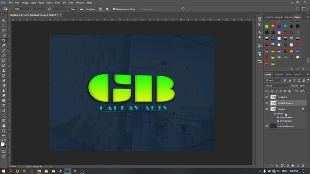 How to make logo | How to make 3d Logo In Photoshop | Gaurav Arts смотреть онлайн
