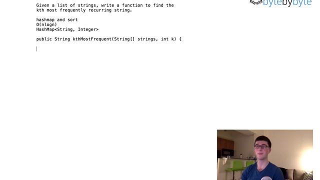 Interview Question: Kth Most Frequent String смотреть онлайн