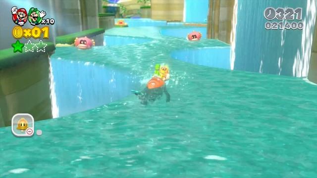 Super Mario 3D World Co-Op (2 Player) Walkthrough - World 1 смотреть онлайн