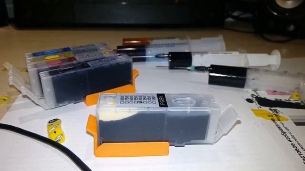 ПЗК CLI-450, CLI-451. Картриджи Canon ix6840, ip7240.Заправка