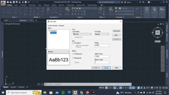 HOW TO SETTING STYLE TEXT [AutoCAD 2020] смотреть онлайн