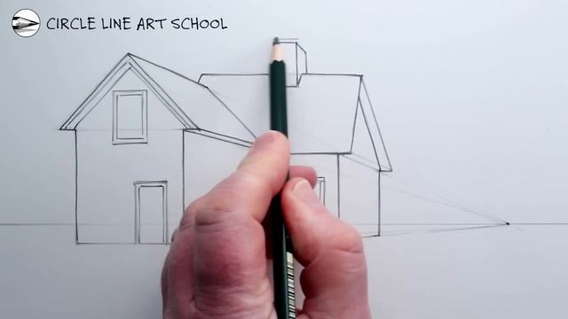 How to Draw a House using One-Point Perspective for Beginners смотреть онлайн