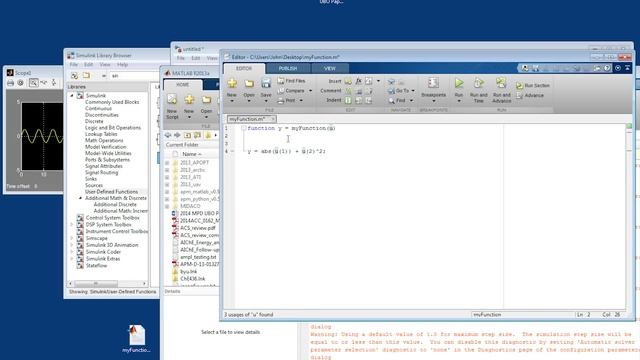 Custom MATLAB Functions In Simulink