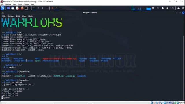 seeker installation kali linux | seeker tool | Part - 1 : installation смотреть онлайн