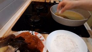 ?Камбала рыба очень вкусная,  жаренная с икрой?Порадуйте себя и своих близких ?Праздничный стол?