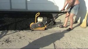 Холодный асфальт видео - площадка около склада г.Пенза