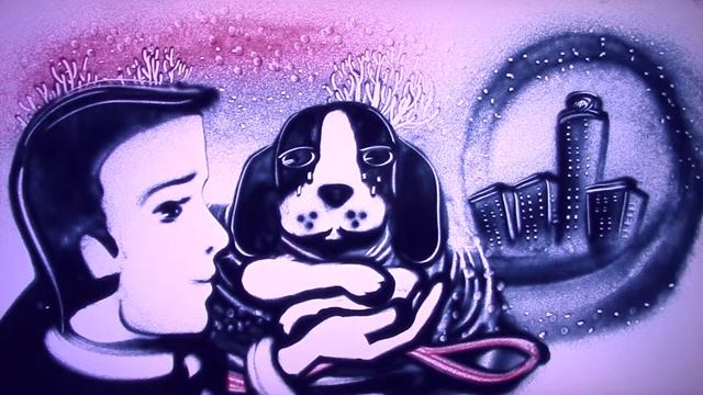 Зима. Песочное шоу Sand-box, Екатеринбург. Тел. 8 (343) 328-02-08 смотреть онлайн